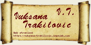 Vuksana Trakilović vizit kartica